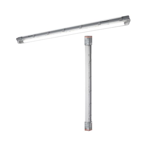 OSRAM Submarine durchverdrahtete Feuchtraumleuchte 120 cm, LED-Leuchte in Grau, IP65-Schutz, für Garagen und Keller OSRAM Submarine durchverdrahtete Feuchtraumleuchte 120 cm, LED-Leuchte in Grau, IP65-Schutz, für Garagen und Keller von Osram