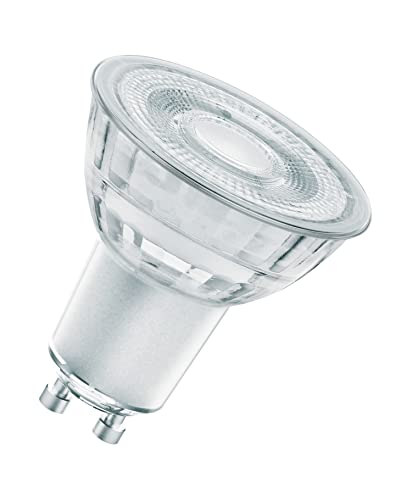 OSRAM Superstar dimmbare LED-Lampe mit besonders hoher Farbwiedergabe (CRI90) für GU10-Sockel, klares Glas ,Warmweiß (2700K), 350 Lumen, Ersatz für herkömmliche 50W-Leuchtmittel, dimmbar, 1-er Pack von Osram