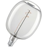 Vintage 1906 LED-Lampe mit klarem Glaskörper, 4,8W, 400lm, Ballon-Form mit 170mm Durchmesser & E27-Sockel, warmweiße Lichtfarbe in 2700K, dimmbares von Osram