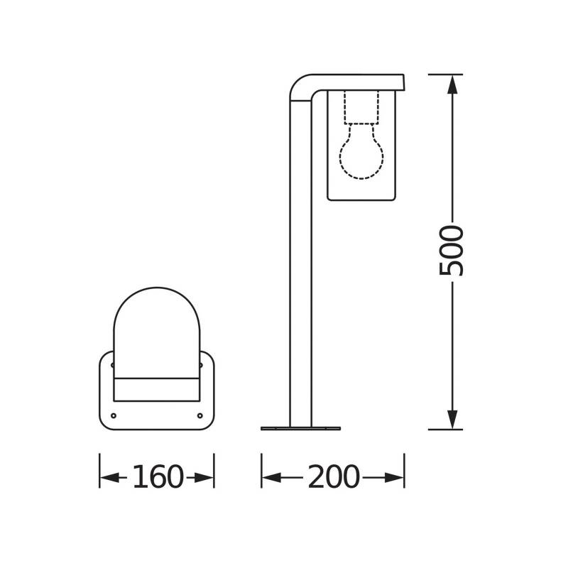 OSRAM Wegelampe ENDURA CLASSIC CASCADE 50 cm dunkelgrau/klar OSRAM Wegelampe ENDURA CLASSIC CASCADE 50 cm dunkelgrau/klar von Osram