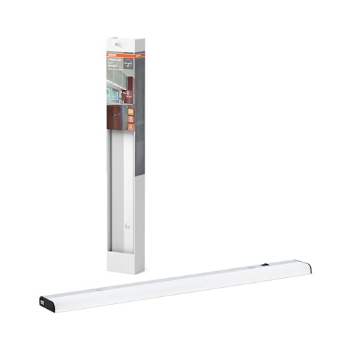 OSRAM flache Unterbauleuchte mit Sensor, in Silber aus Aluminium, Warmweiß, IP20-Schutz, für Regalunterbaubeleuchtung OSRAM flache Unterbauleuchte mit Sensor, in Silber aus Aluminium, Warmweiß, IP20-Schutz, für Regalunterbaubeleuchtung von Osram