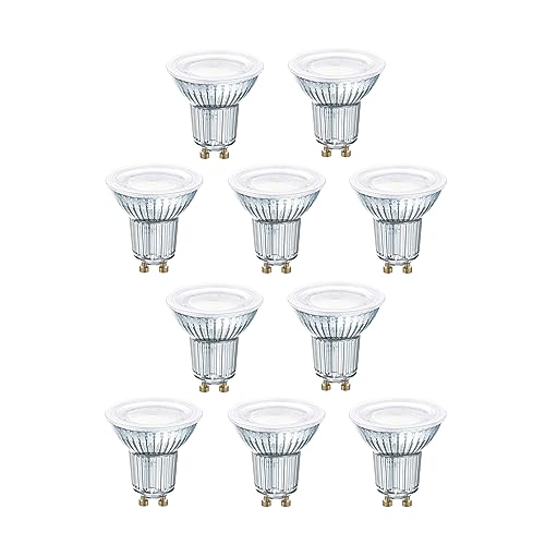 Osram 10er Pack LED Spot Parathom PAR16 6,9 Watt 2700 Kelvin warmweiß GU10 LED-Reflektor | ersetzt 49 Watt | 620 Lumen | 120° Ausstrahlungswinkel | nicht dimmbar von Osram