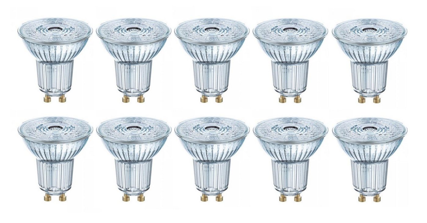 Osram LED-Leuchtmittel 10x Osram LED GU10 PAR16 2,6W=35W Reflektor 36° 230lm Warmweiß 2700K, GU10, Warmweiß Osram LED-Leuchtmittel 10x Osram LED GU10 PAR16 2,6W=35W Reflektor 36° 230lm Warmweiß 2700K, GU10, Warmweiß von Osram
