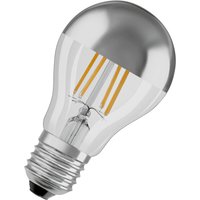 Osram - LED-Lampen, klassische Kolbenform, mit Spiegel-Kolbenkrone, 50 Watts Ersatz, E27, A-shape, 2700 Kelvin, Warm weiß, Klares Glas, single Pack von Osram