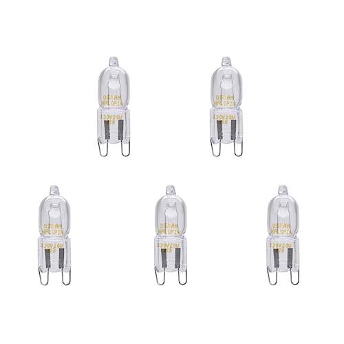 Osram 5er Pack Halopin 66720 G9 Halogen Stiftsockellampe 20W Warmweiß 2700K 235 lm Dimmbar von Osram