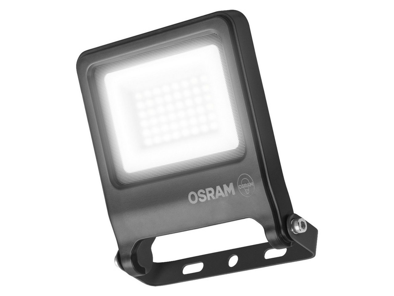 Osram Außen-Wandleuchte Osram Außenleuchte ENDURA Flood 30W PCR dunkelgrau, Inkl. Leuchtmittel, Nicht dimmbar nicht Smart Home-fähig ohne Bewegungsmelder von Osram