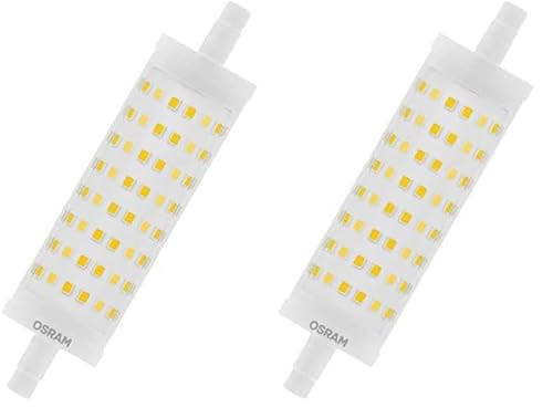 Osram Dimmbare LED Stablampe mit R7s Sockel, LED-Röhre mit 16 W, Ersatz für 125W-Glühbirne, Warmweiß (2700K) (Packung mit 2) von Osram