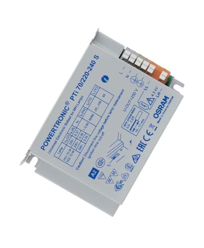 Osram EVG Vorschaltgerät PTi 70 Watt 220-240 Volt Einbaugerät S für CDM / HCI / HQI 70W von Osram