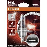 Osram - gll H4 Raystar Advanced +150% 12V 60/55W Autolampen von Osram