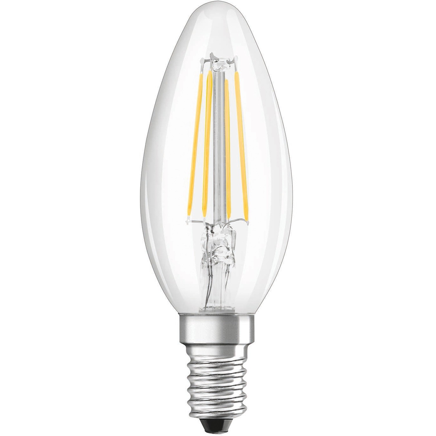 Osram LED-Leuchtmittel E14 Kerzenform 4 W 470 lm 2er Set 10 x 3,5 cm (H x Ø) von Osram