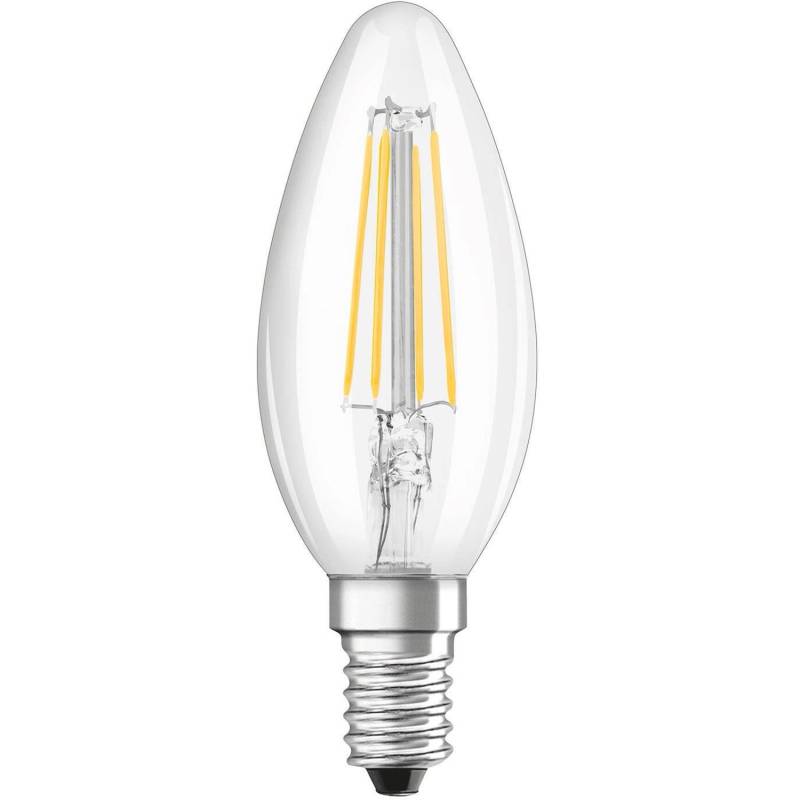 Osram LED-Leuchtmittel E14 Kerzenform 4 W 470 lm 2er Set 10 x 3,5 cm (H x Ø) von Osram