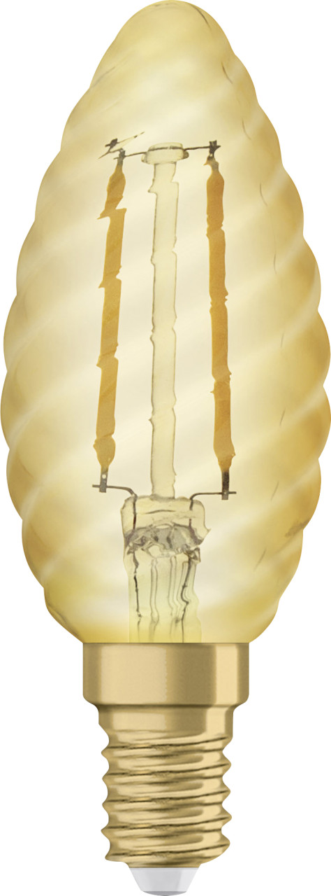 Osram LED Kerzenlampe geriffelt E14 1,5 W warmweiß amber von Osram