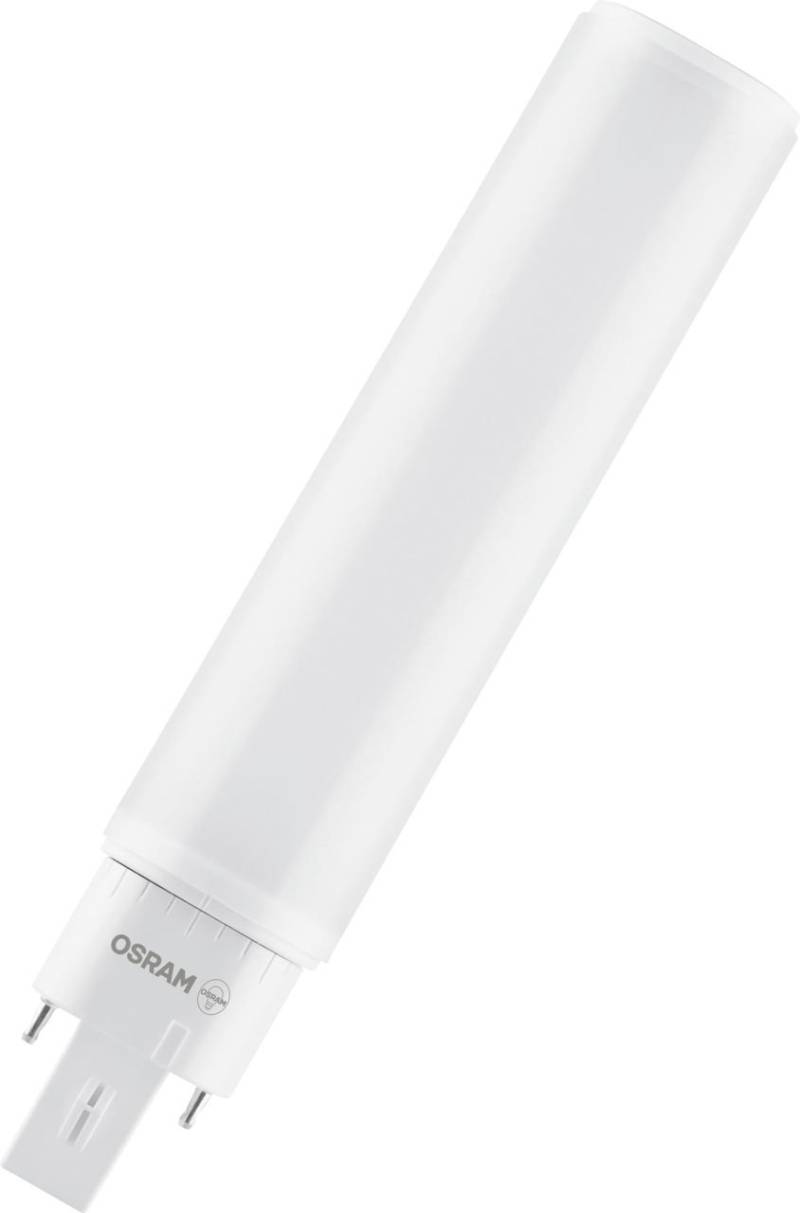 Osram LED Röhre Dulux D EM & AC Mains G24d-3 10W neutralweiß, weiß matt von Osram