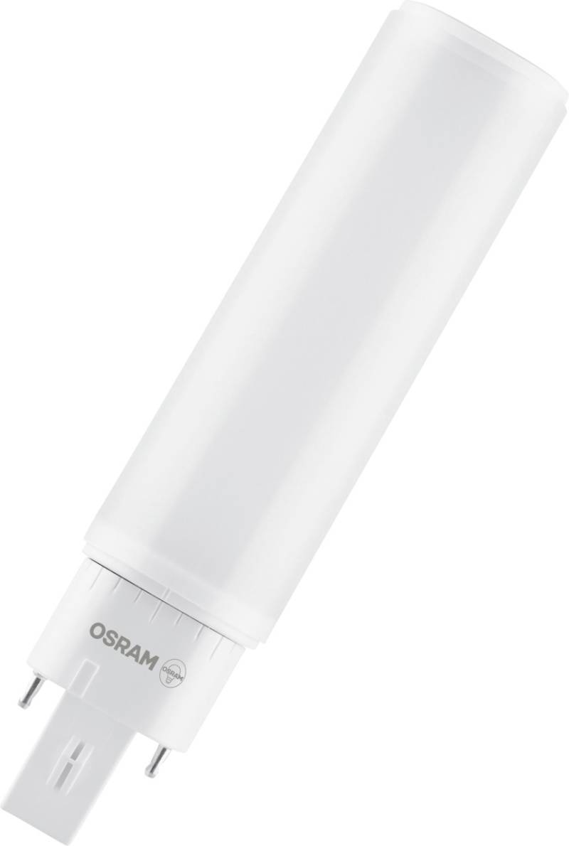 Osram LED Leuchtmittel Dulux D13 G24d-1 6W warmweiß, weiß matt von Osram