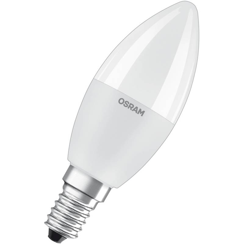 Osram LED-Leuchtmittel E14 Kerzenform 4,9 W 470 lm 2er Set 10,7 x 3,7 cm (H x Ø) von Osram