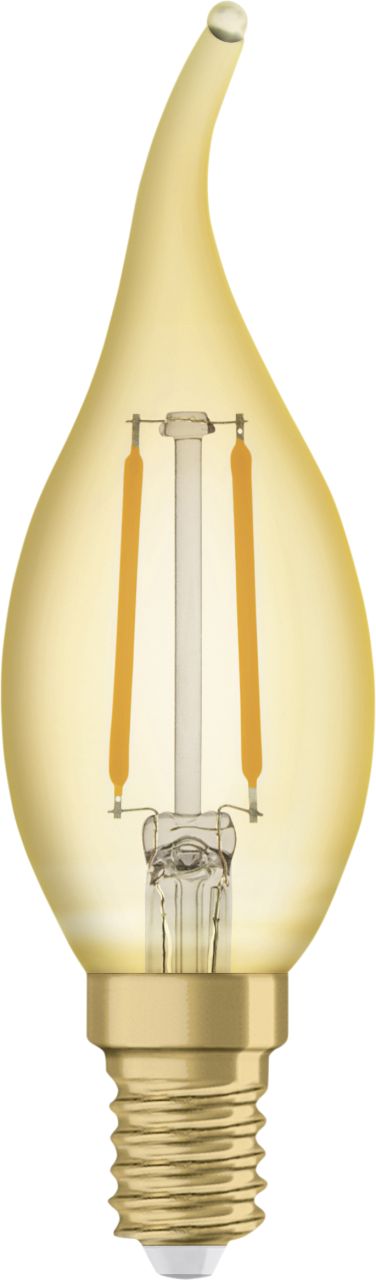 Osram LED Leuchtmittel Vintage 1906 Clas BA 22 E14 2,5W warmweiß, amber von Osram