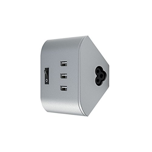 Osram LED Corner USB Sockel Zubehör, für Unterbau-Leuchte, für innenanwendungen, USB Sockel, 80, 0 mm x 90, 0 mm x 44, 0 mm von Osram