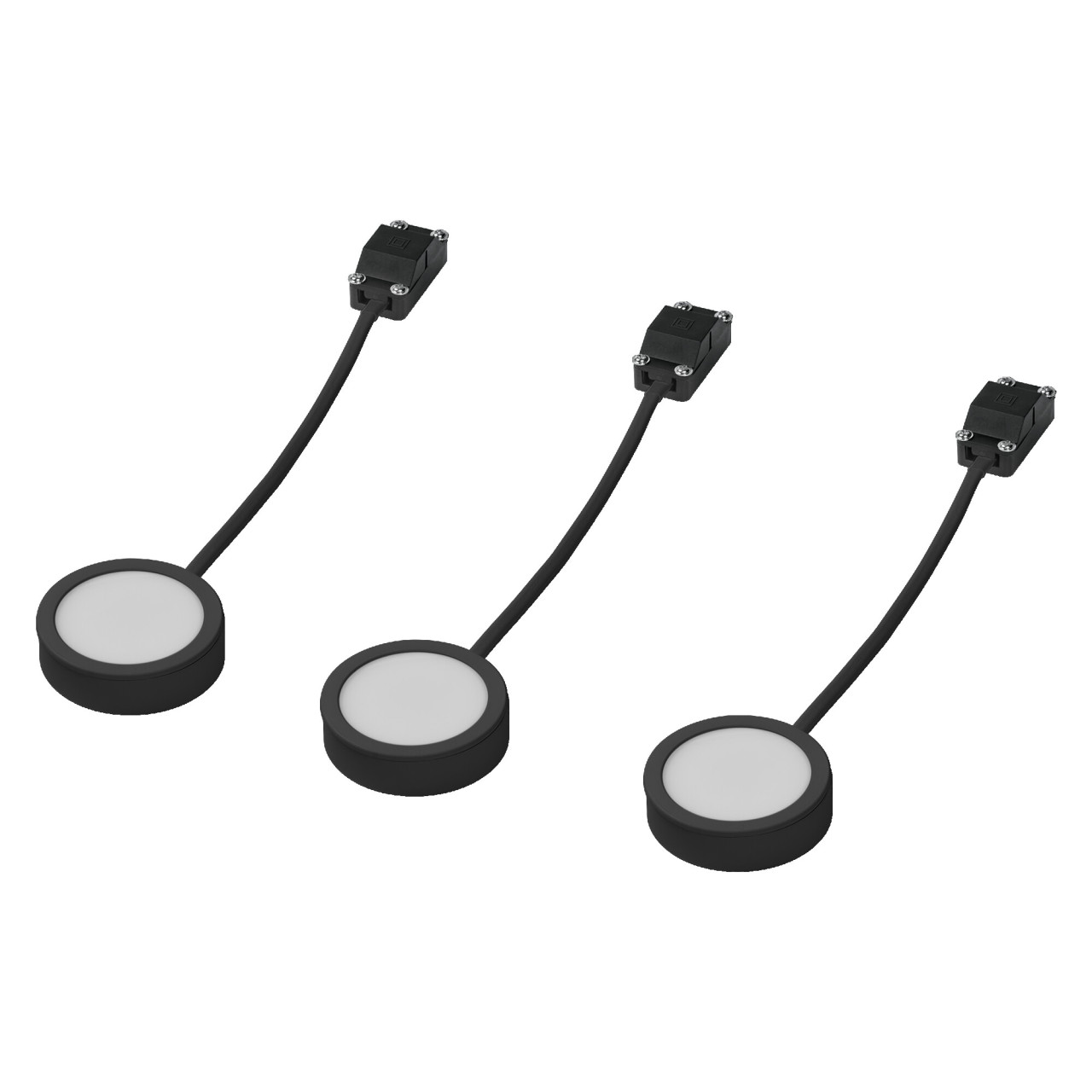 Osram LED Unterbauleuchte Undercabinet Spot Puck 6,5 cm 3 x 3W schwarz von Osram