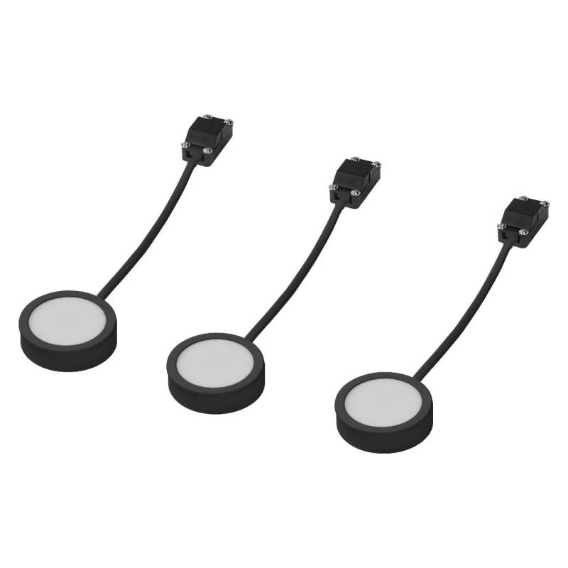 Osram LED Unterbauleuchte Undercabinet Spot Puck 6,5 cm 3 x 3W schwarz von Osram