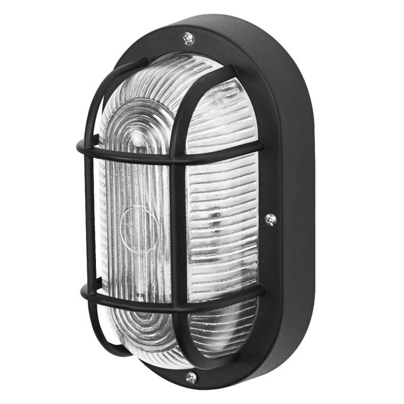 Osram LED Wandleuchte Bulkhead Essential Oval E27 schwarz von Osram