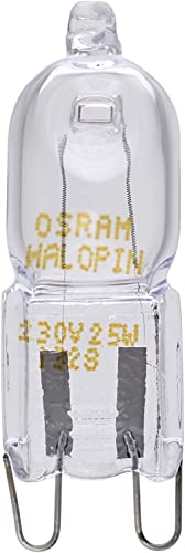 Osram Ofenlampe Halopin 66740 OVEN 40 Watt 230 Volt G9 | bis 300 Grad | Halogenlampe für Backofen, Warmweiß von Ledvance