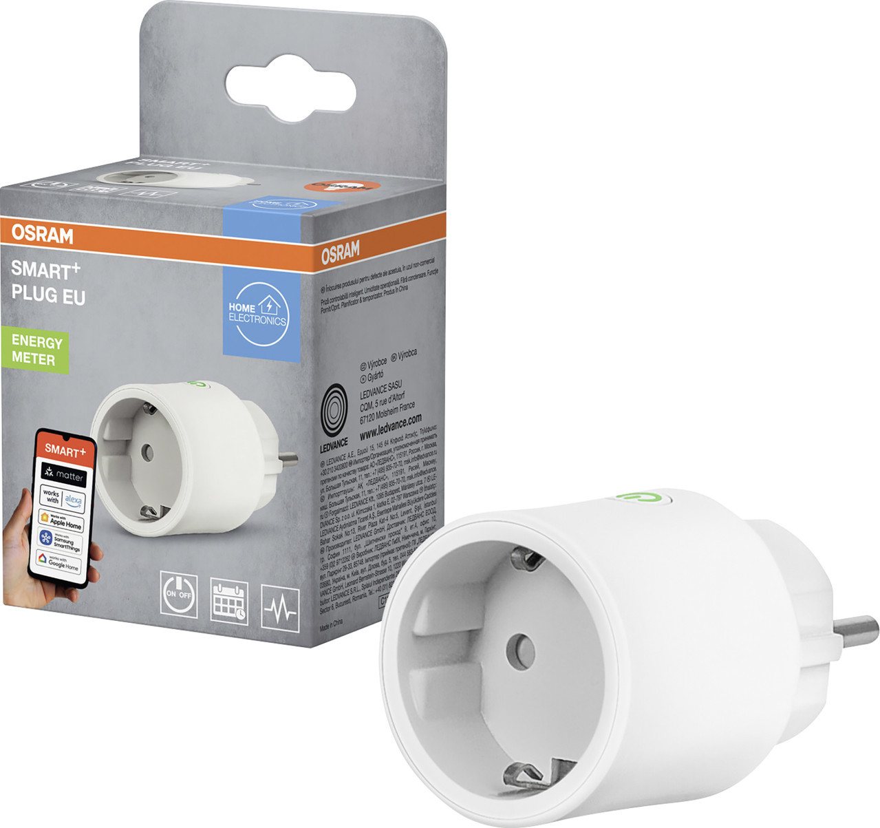 Osram Osram Steckdose SMART+ WiFi Matter EU Weiß Smart-Home Starter-Set Osram Osram Steckdose SMART+ WiFi Matter EU Weiß Smart-Home Starter-Set von Osram