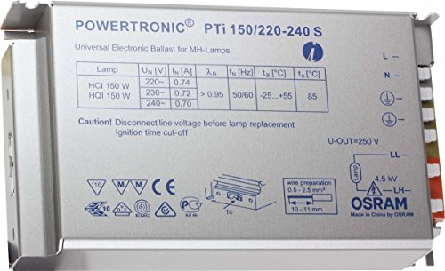 OSRAM elektronisches Vorschaltgerät (EVG), POWERTRONIC INTELLIGENT PTi S, EVG, PTI 150/220-240 S von Osram