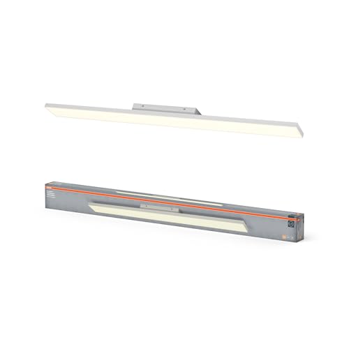 Osram Planon Frameless rahmenlose Panelleuchte in Weiß mit fortschrittlicher LED-Technik, 35 W, rechteckige Form (1200 x 100 mm), warmweiße Lichtfarbe bei 3000 K, Aluminium-Gehäuse von Osram