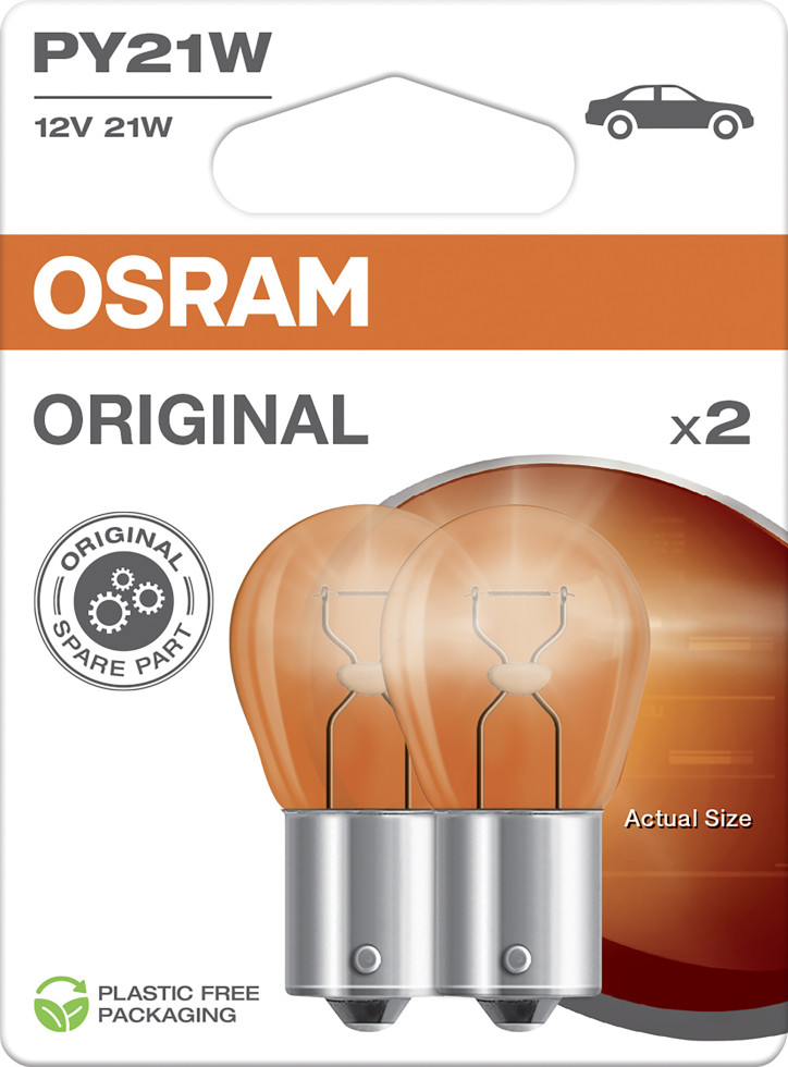 Osram Signallampe PY21W Original 2.0 2 Stück Osram Signallampe PY21W Original 2.0 2 Stück von Osram