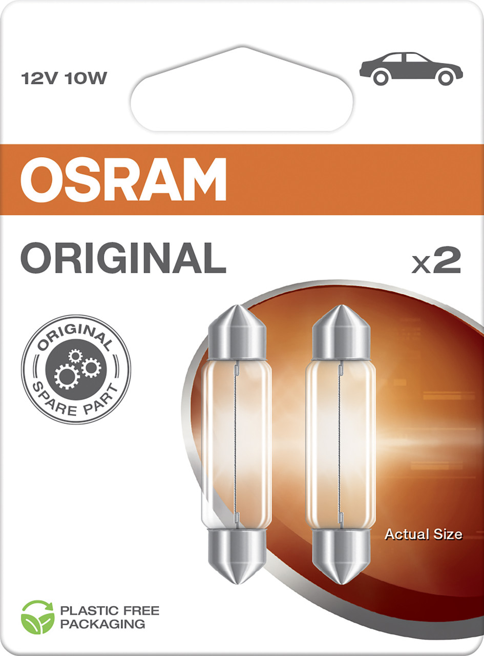 Osram Sofittenlampe C10W Original 2.0 2 Stück von Osram