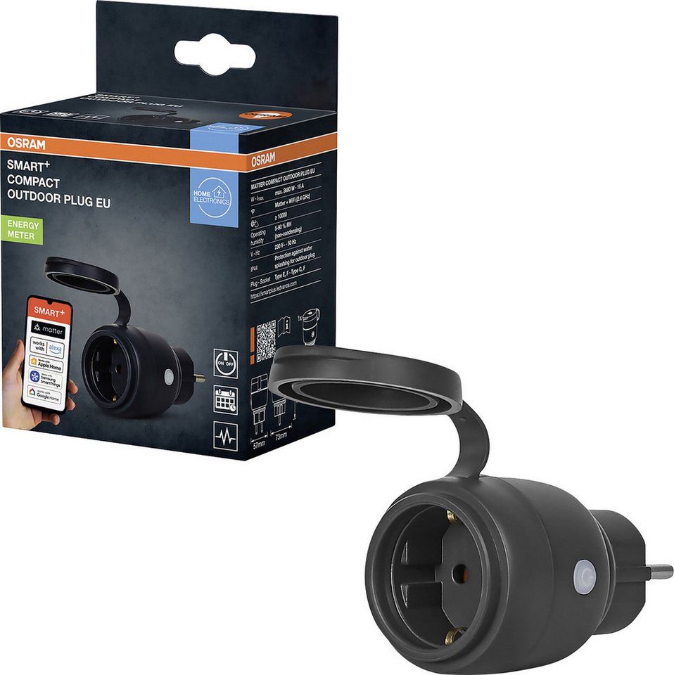 Osram Steckdose Osram Außensteckdose SMART+ WiFi Matter Compact EU Osram Steckdose Osram Außensteckdose SMART+ WiFi Matter Compact EU von Osram