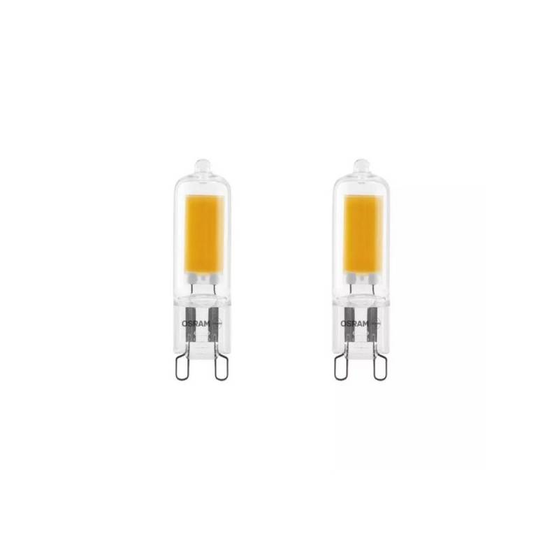 Osram Stiftschlüssel LED Base PIN Sockel G9 Stiftsockellampe IP20 (1 St), Warmweiß 20W Stiftlampe [2er] von Osram