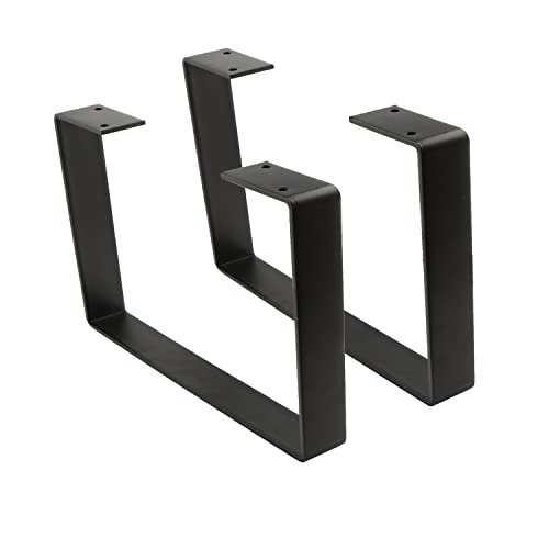 Osring Couchtischbeine U-förmig, 25,4 cm, 2 Stück, Massive Stahl-Tischbeine für Möbel, TV-Ständer und Bank, schwarz Osring Couchtischbeine U-förmig, 25,4 cm, 2 Stück, Massive Stahl-Tischbeine für Möbel, TV-Ständer und Bank, schwarz von Osring