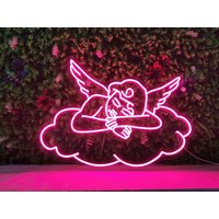 Benutzerdefinierte Engel Neon Schild, Muttertagsgeschenk, Personalisiertes Geschenk Für Sie, Wanddekoration, Wohnkultur, Mutter Großmutter Frau von Ossyneon