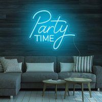 Benutzerdefinierte Party Time Leuchtreklame, Personalisierte Led Neonlicht Zeichen, Personalisiertes Geschenk, Hochzeitsgeschenk, Valentinstag von Ossyneon