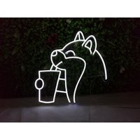 Benutzerdefinierte Welpe Neon Schild, Hund Personalisierte Led Personalisiertes Geschenk, Kinder Geschenke Für Sie, Ihn, Wand-Dekor von Ossyneon