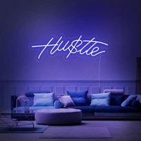 Hustle Neon Schild Benutzerdefinierte Dimmbar Mit Ihrer Eigenen Idee Licht Zeichen Für Zuhause Wohnzimmer Schlafzimmer von Ossyneon
