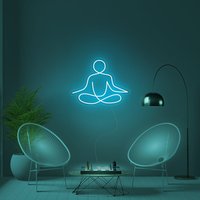 Meditation Neon Schild Benutzerdefinierte Für Wand Dekor Ruhebereich Benutzerdefiniertes Logo Hochzeit Schlafzimmer Personalisiertes Geschenk von Ossyneon