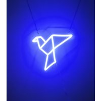 Mini Paper Crane Neon Sign Custom Led Light Wand Wall Decor Anime Logo von Ossyneon