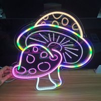 Pilz Led Neon Schild Mit 3D Art Custom Zuhause Schlafzimmer Pflanze Neonlicht Wand Dekor Logo von Ossyneon