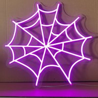 Spinnennetz Led Neon Schild Benutzerdefinierte Neonlicht-Zeichen Leuchtreklame Für Halloween-Party Wohnkultur Hochzeitsdeko Kinder von Ossyneon