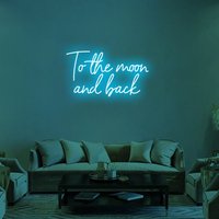 Zum Mond Und Zurück Leuchtreklame Benutzerdefinierte Schlafzimmer Personalisierte Für Hausbar Mann Höhle Hochzeitsfeier Neonlicht-Zeichen von Ossyneon