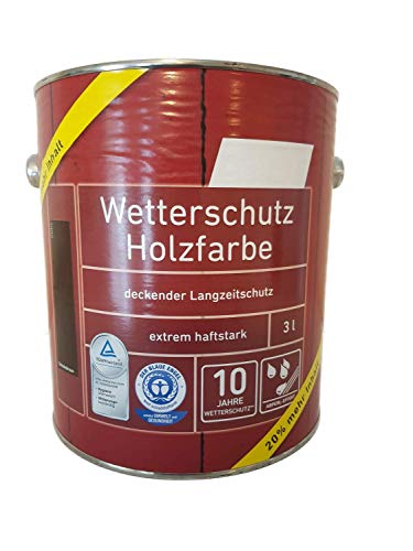 Genius Wetterschutz Holzfarbe Seidenmatt Farbwahl 3 Liter, Farbe:Moosgrün von Ostendorf