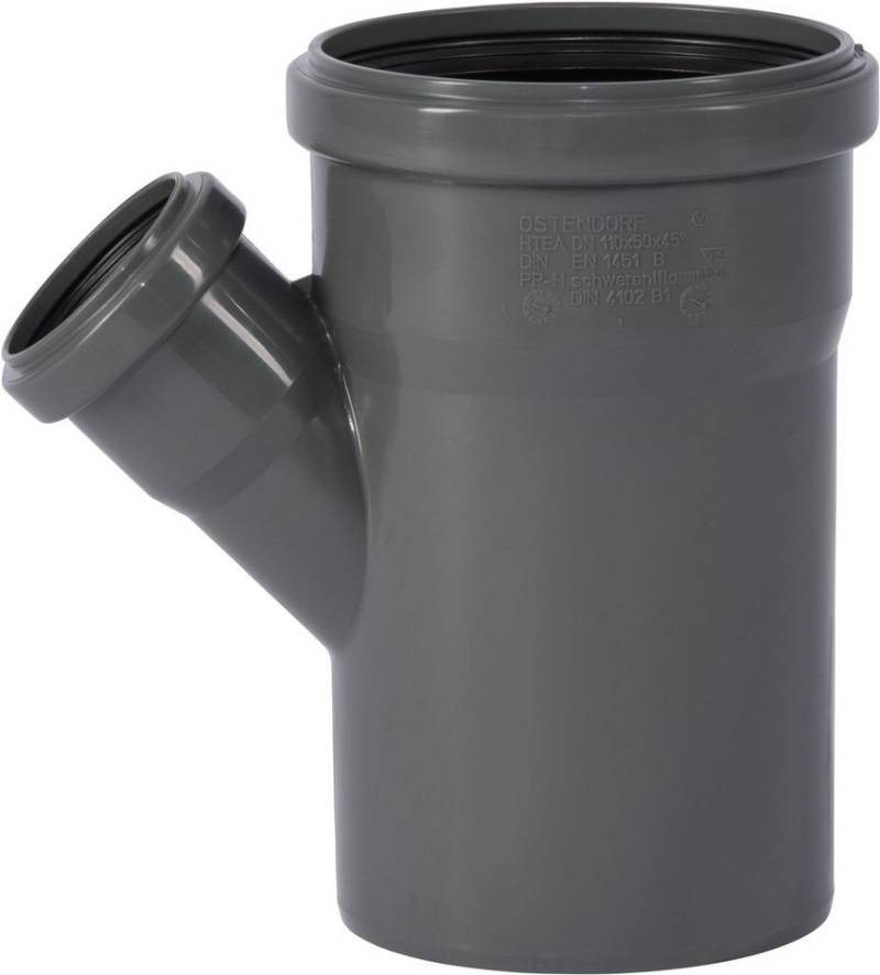 Ostendorf HT-Rohr OSTENDORF HTsafe Abzweig DN/OD 110/50 45 Grad, 175220 von Ostendorf