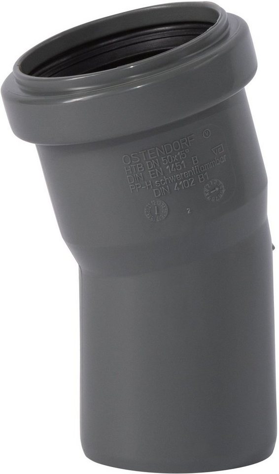 Ostendorf HT-Rohr OSTENDORF HTsafe Bogen DN/OD 50 15 Grad, 172100 von Ostendorf