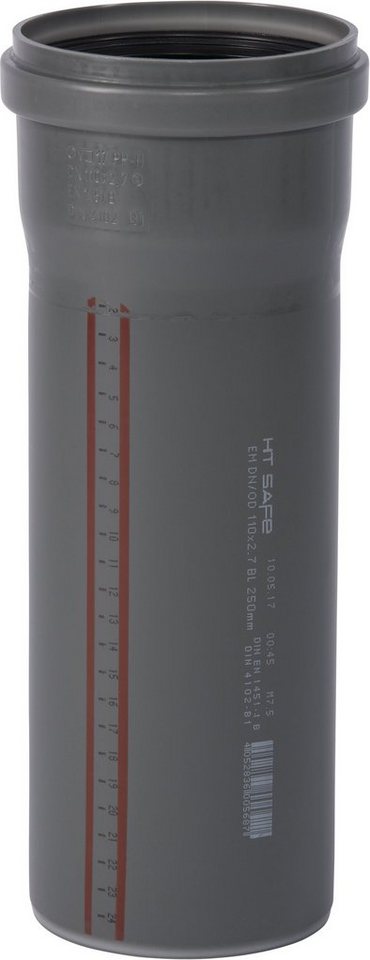 Ostendorf HT-Rohr OSTENDORF HTsafe Rohr mit Muffe DN/OD 110x250mm, 175010 Ostendorf HT-Rohr OSTENDORF HTsafe Rohr mit Muffe DN/OD 110x250mm, 175010 von Ostendorf