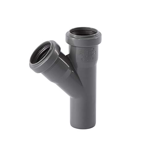 Ostendorf 171200 HTsafe Abzweig, Grau, dn40/40/45 grad von Ostendorf