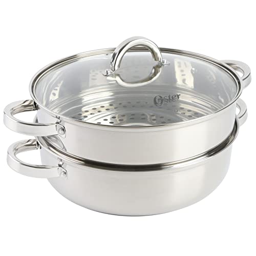 Oster Sangerfield Edelstahl-Kochgeschirr, 28 cm, mit Dampfgarer und Deckel Oster Sangerfield Edelstahl-Kochgeschirr, 28 cm, mit Dampfgarer und Deckel von Oster