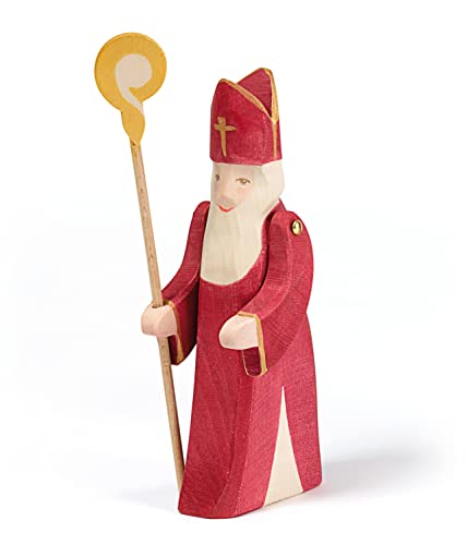 Ostheimer 38010 Nikolaus mit Stab Höhe 18cm Rot von Ostheimer