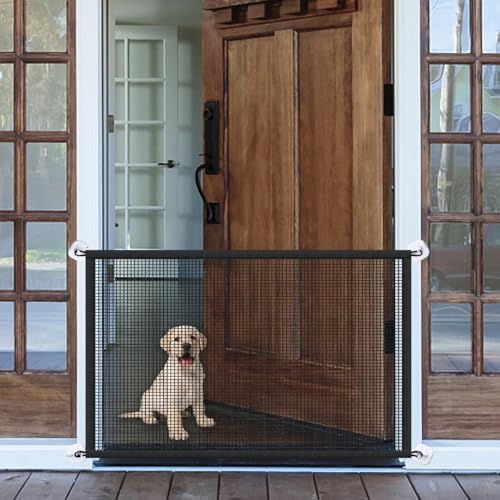 TüRgitter Hunde Tragbar 110x78cm Hundegitter Wohnung Indoor No Drilling Mesh Baby Gate FüR Das Haus TüRöFfnung Haustier Sicherheit Tor TüRgitter Hunde Tragbar 110x78cm Hundegitter Wohnung Indoor No Drilling Mesh Baby Gate FüR Das Haus TüRöFfnung Haustier Sicherheit Tor von Ostlttyn